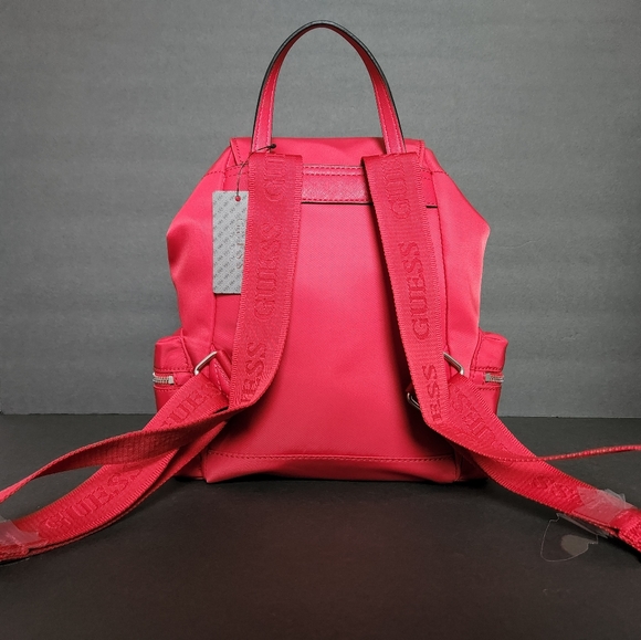 🔥 LIMITED ONLY 🔥 New Red Guess Pippen Backpack - Picture 7 of 8